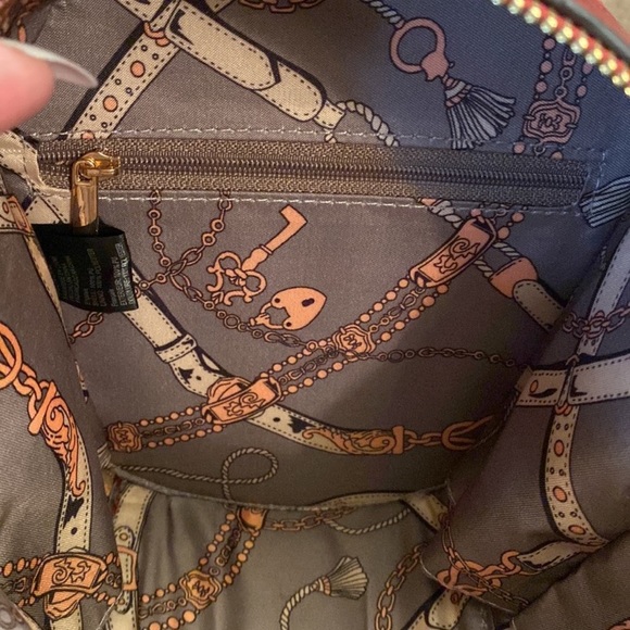 NWOT Round Deep Red and Cheetah Print Mini Bag - Picture 7 of 10